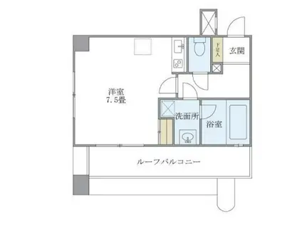 北品川アパートメント(ワンルーム/5階)の間取り写真