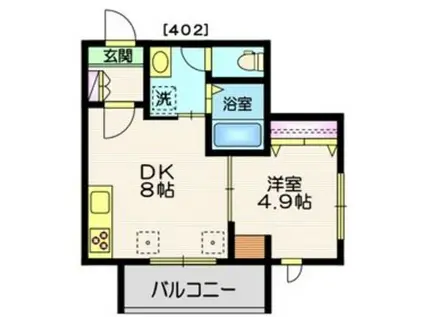 LUCIR SHIROKANEDAI(1DK/3階)の間取り写真