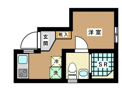 フェリーチェ中板橋(ワンルーム/1階)の間取り写真