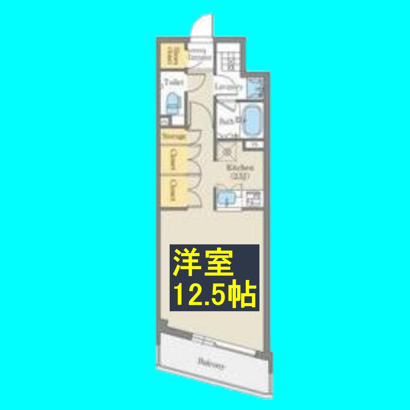 CORNES HOUSE NAGOYA(ワンルーム/8階)の間取り写真