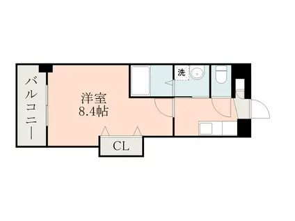 PREMIUM ARATA(1K/7階)の間取り写真