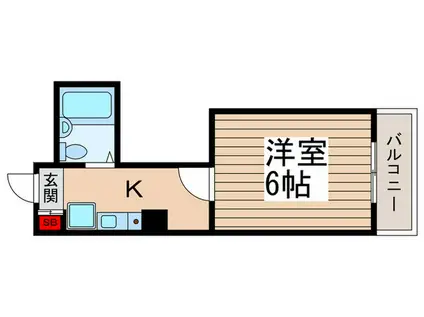 クリオ北松戸壱番館(1K/3階)の間取り写真