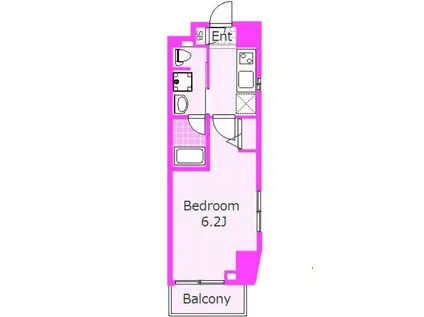 ザレジデンスオブトーキョーティーワイ16(1K/2階)の間取り写真