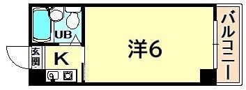 BJビル(ワンルーム/4階)の間取り写真