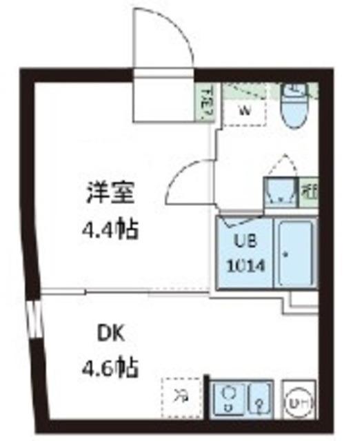 レピュア亀有レジデンス(1DK/1階)の間取り写真