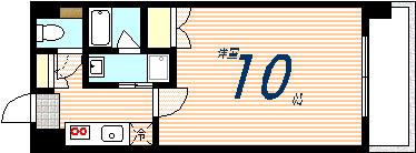 第38やたがいビル(1K/3階)の間取り写真