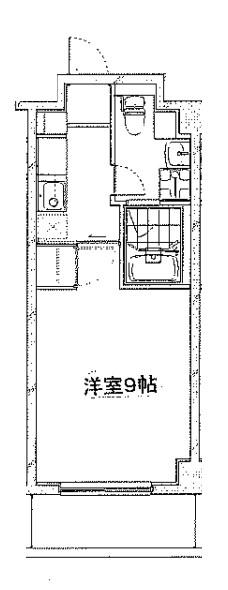 LA CHOUETTE(1K/4階)の間取り写真
