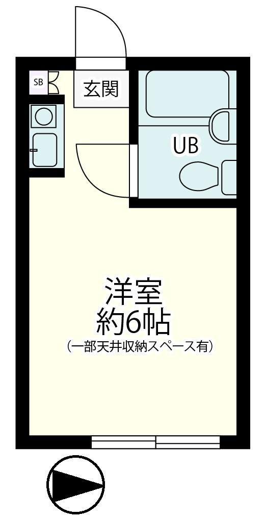 ビレッヂマウンテン東長崎(ワンルーム/1階)の間取り写真