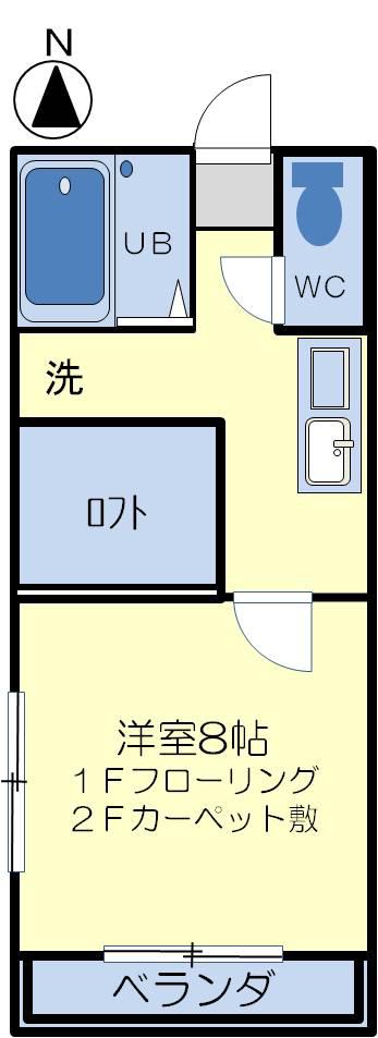 176ANNEX(1K/1階)の間取り写真