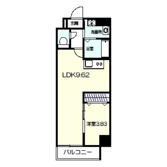 リアライズ堺宿院(1LDK/8階)の間取り写真