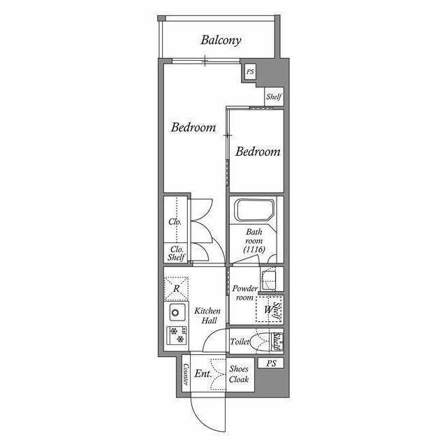 ACP RESIDENCE 亀戸(2K/3階)の間取り写真