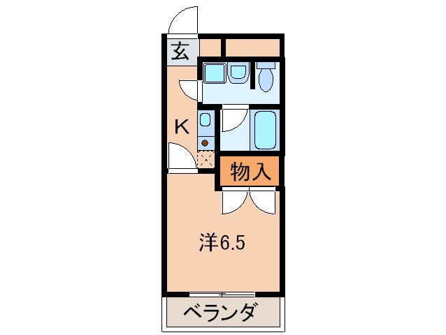 クリスタルプラザ(1K/3階)の間取り写真