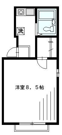 アネックス経堂(1K/2階)の間取り写真