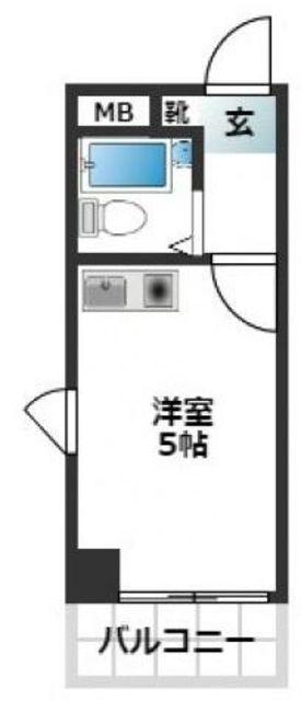 スカイコート西川口4(ワンルーム/2階)の間取り写真