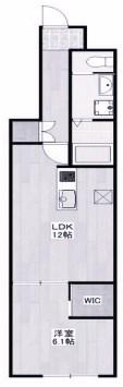GRANDE MAISON上ノ丸(1LDK/1階)の間取り写真