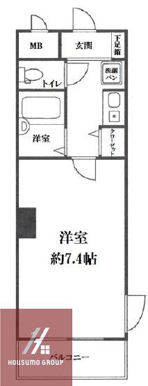 エスティライフ梅田新道(1K/11階)の間取り写真