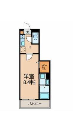 セラ ファースト(1K/3階)の間取り写真