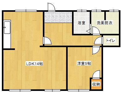 大町東1丁目 紀陽ビル(1DK/2階)の間取り写真