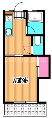 コーポ吉野(1K/1階)の間取り写真