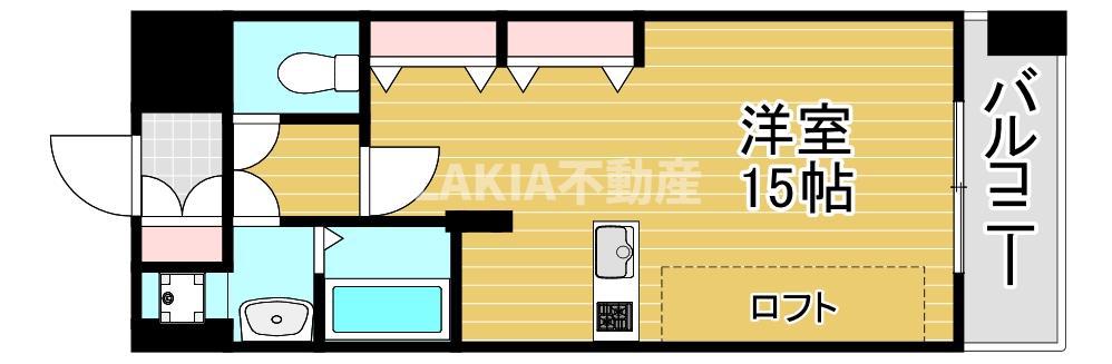 アルバT(ワンルーム/7階)の間取り写真