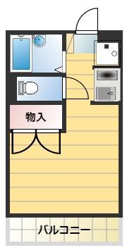 ハイムノムラII(1K/1階)の間取り写真