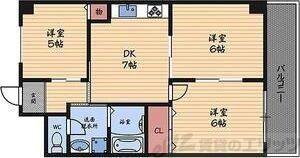 REXIA SHIN UMEDA(2DK/5階)の間取り写真