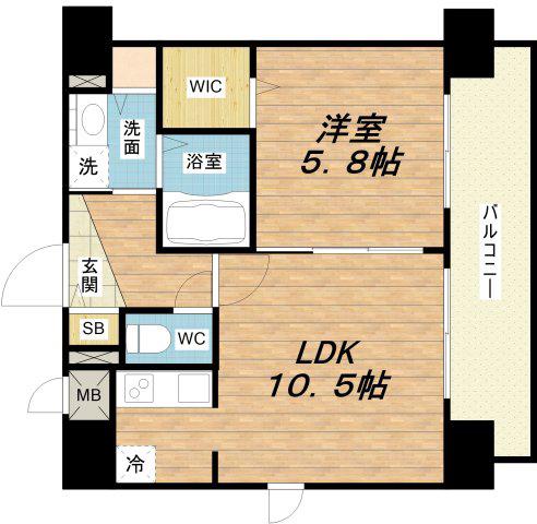 プリマクラッセ(1LDK/7階)の間取り写真
