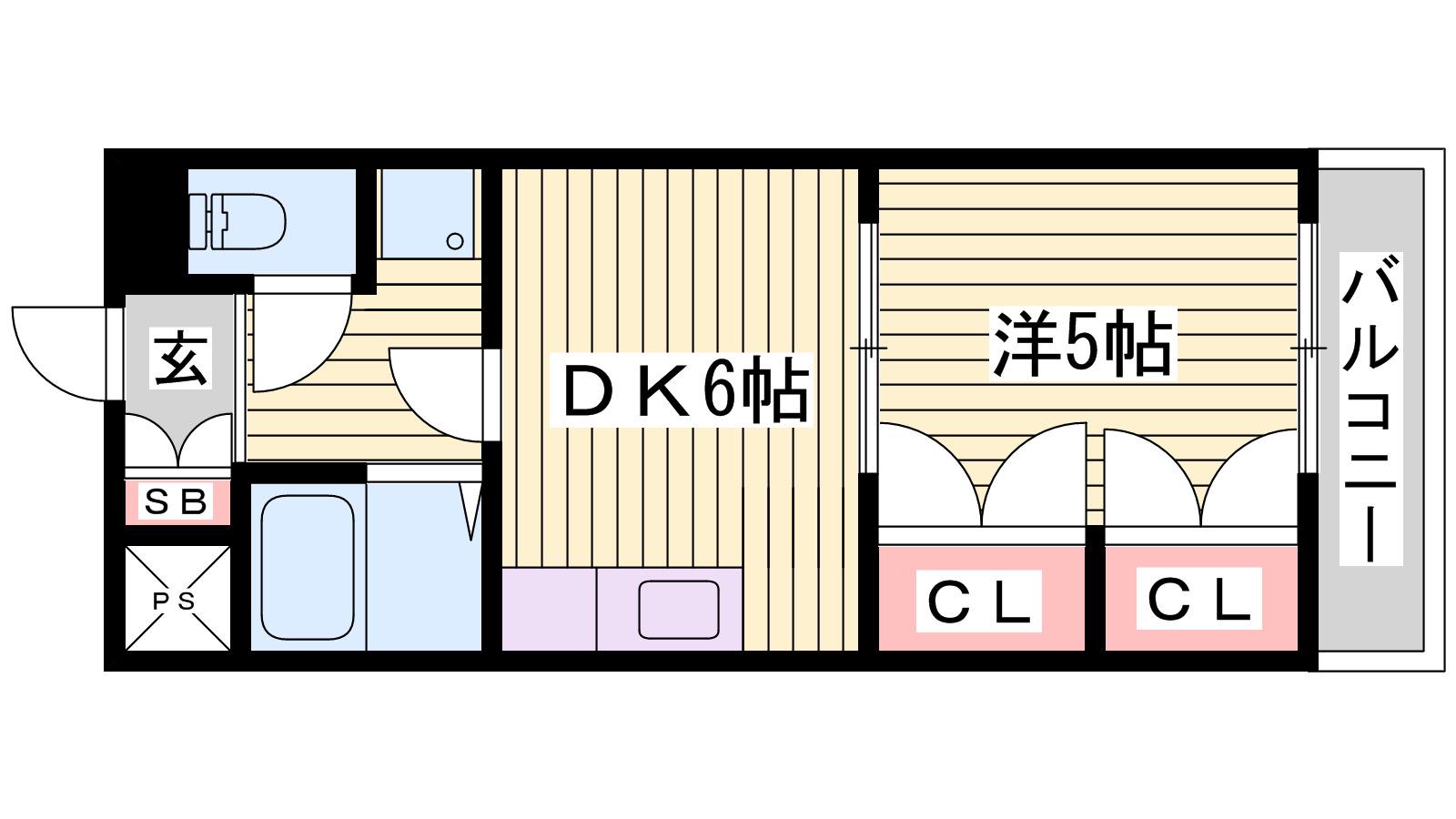 セリエ八代(1DK/2階)の間取り写真