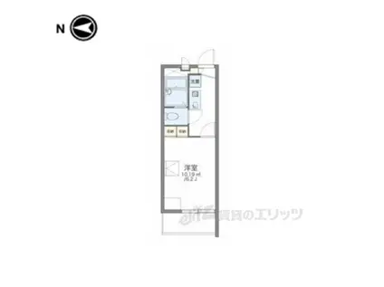 レオパレススプルース(1K/3階)の間取り写真