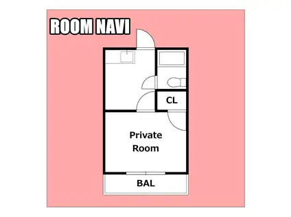 スタートI(1K/2階)の間取り写真