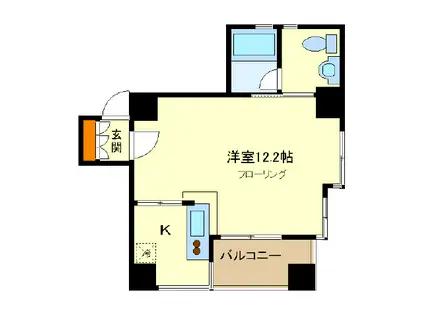 ユーメゾン(1K/3階)の間取り写真