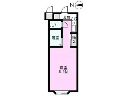 パレ・ドゥマン(ワンルーム/3階)の間取り写真