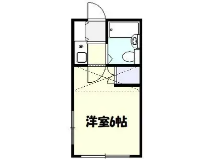 ジャーティンイトウ(1K/1階)の間取り写真