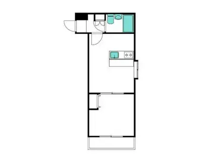 ワコーレ東中野III(1LDK/1階)の間取り写真
