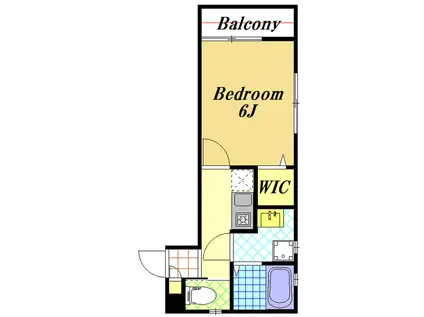 東野1丁目アパート(1K/1階)の間取り写真