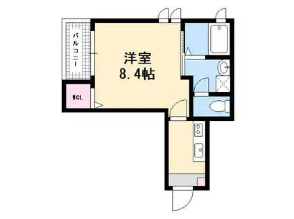 フィレンスKOGO(1K/2階)の間取り写真