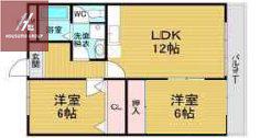ボナールシャトー(2LDK/6階)の間取り写真
