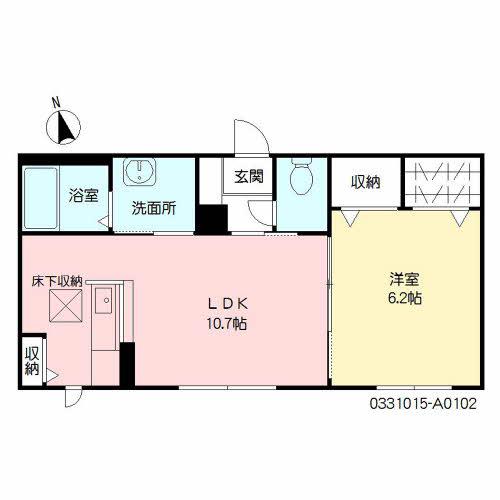 シャーメゾンS(1LDK/1階)の間取り写真