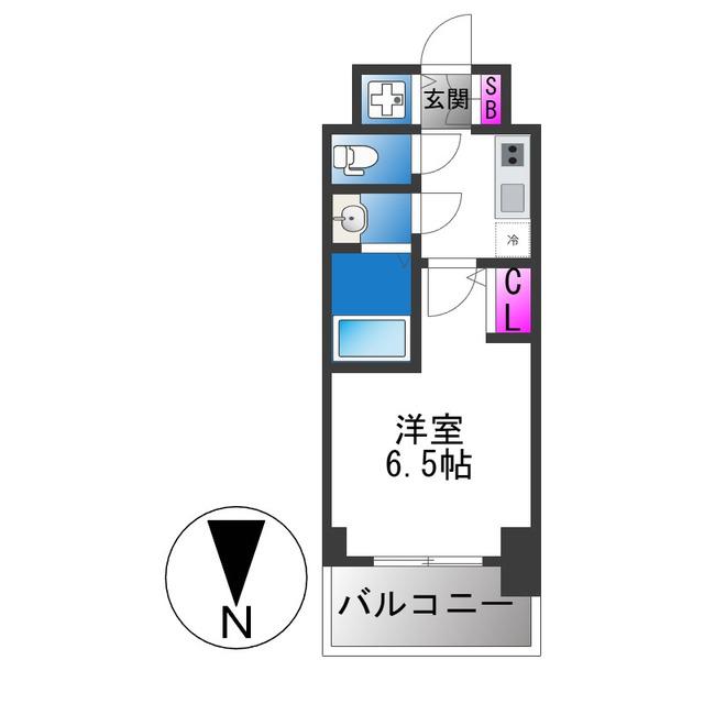 S-RESIDENCE布施AVENTRA(1K/11階)の間取り写真
