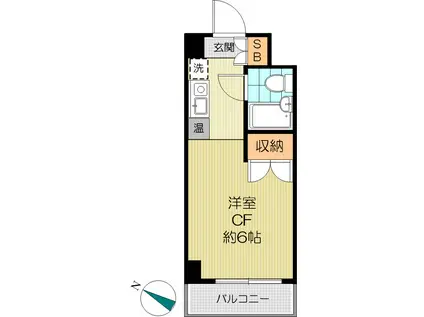 西早稲田M.O.ハウス(ワンルーム/4階)の間取り写真