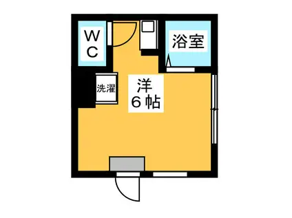 マイタウンひばりヶ丘(ワンルーム/1階)の間取り写真