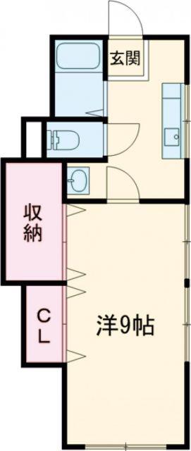 アリス吉田第三(1K/1階)の間取り写真