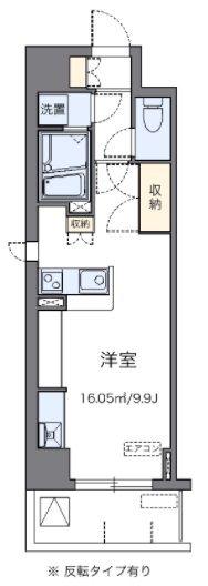 レオネクスト船橋本町(ワンルーム/9階)の間取り写真
