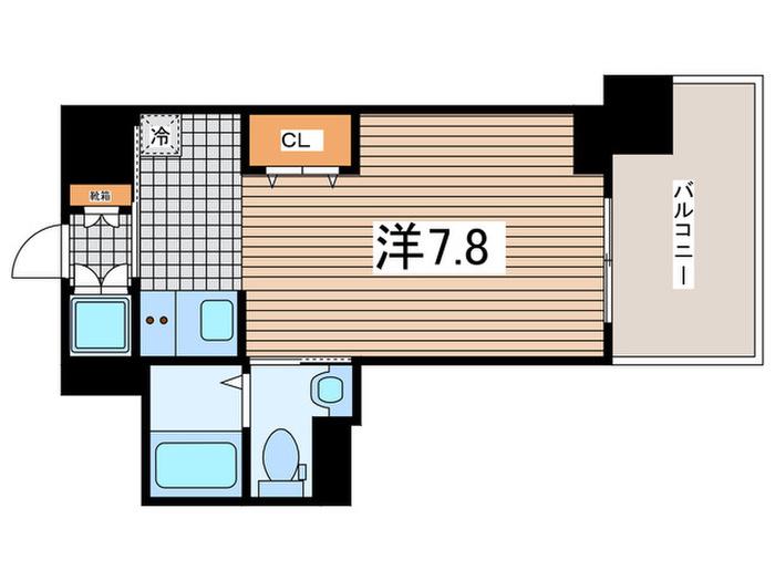 CASA VEDUTA(ワンルーム/4階)の間取り写真