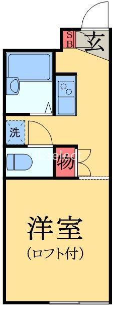 LP黒砂台(1K/2階)の間取り写真