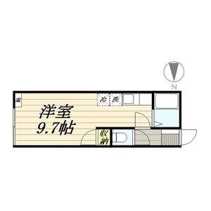 PLAZA IN 8(ワンルーム/3階)の間取り写真