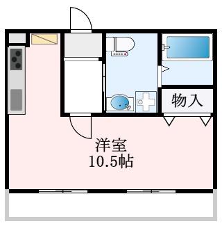 南の風 ラ・サンブラ(ワンルーム/2階)の間取り写真