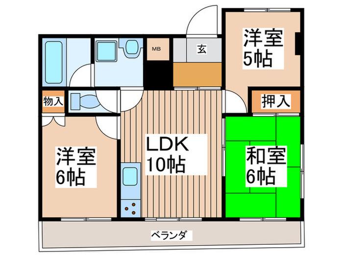 アイリーGRAND COURT(3LDK/2階)の間取り写真