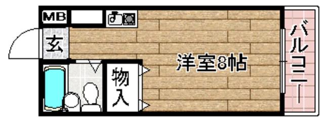 THE PREMIUM COURT(1K/4階)の間取り写真