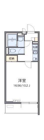 クレイノアンジュ鶴間(1K/3階)の間取り写真